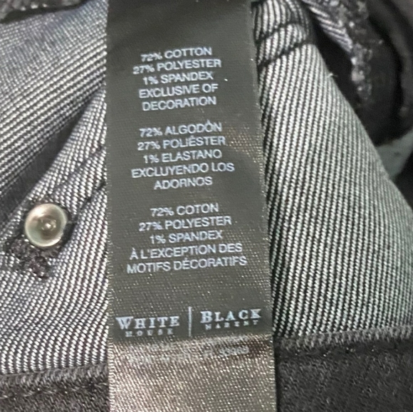 WHBM Black Skinny Flare Honore Jeans 6r - Picture 2 of 7